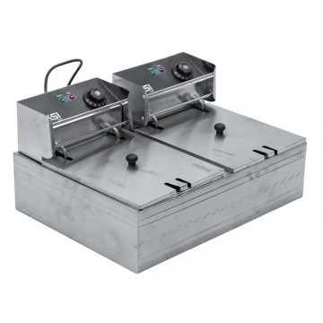 Фритюрница Eksi 6L+6L Electric Fryer